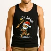 Oh Snap Gingerbreadman Christmas Softball Tank Top thumb 3
