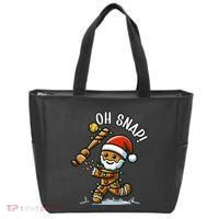 Oh Snap Gingerbreadman Christmas Softball Tote Bag thumb 0