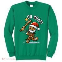 Oh Snap Gingerbreadman Christmas Softball Sweatshirt thumb 0