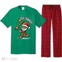 Oh Snap Gingerbreadman Christmas Softball Pajama Set thumb 0