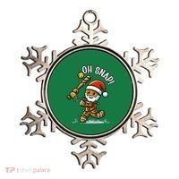 Oh Snap Gingerbreadman Christmas Softball Ornament thumb 0