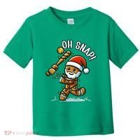 Oh Snap Gingerbreadman Christmas Softball Toddler T-Shirt thumb 0