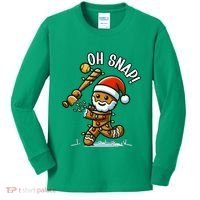 Oh Snap Gingerbreadman Christmas Softball Kids Long Sleeve Shirt thumb 0
