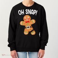 Oh Snap Gingerbread Funny Christmas Women's Sweatshirt thumb 0