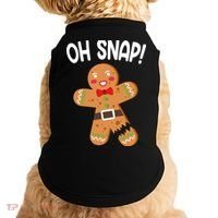 Oh Snap Gingerbread Funny Christmas Doggie Tank thumb 0