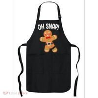 Oh Snap Gingerbread Funny Christmas Apron thumb 0