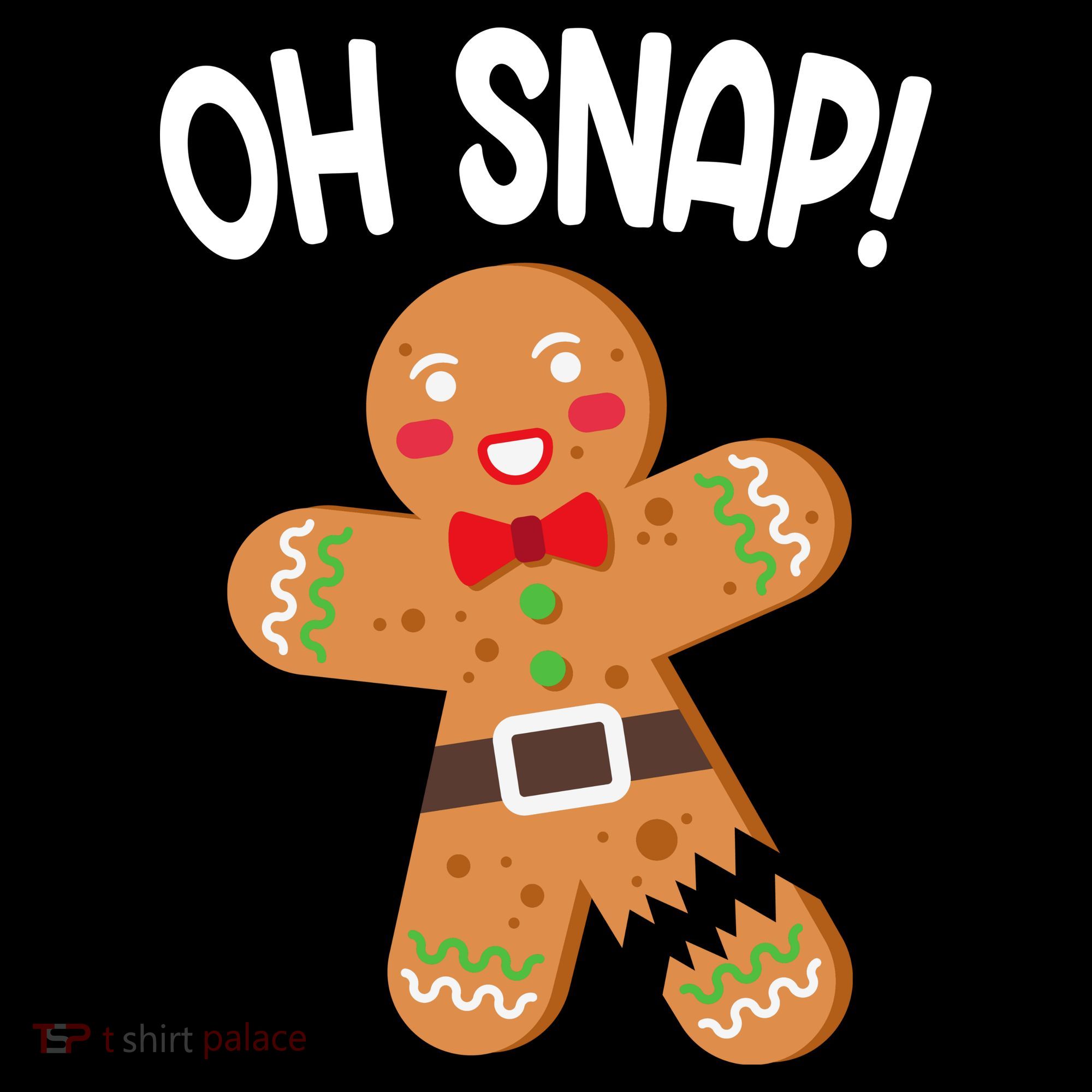 Oh Snap Gingerbread Funny Christmas Apron