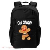 Oh Snap Gingerbread Funny Christmas Backpack thumb 0