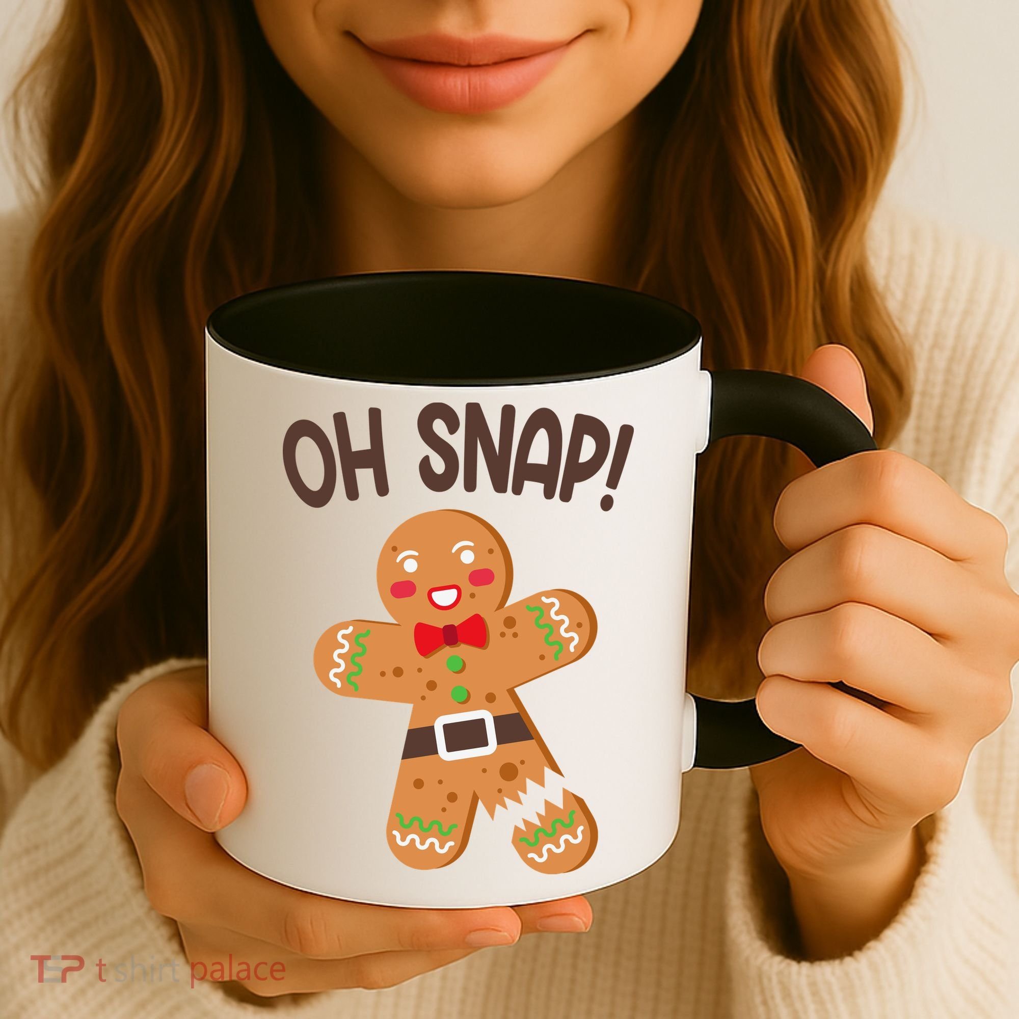 Oh Snap Gingerbread Funny Christmas Coffee Mug