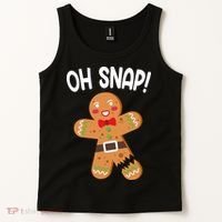 Oh Snap Gingerbread Funny Christmas Tank Top thumb 2