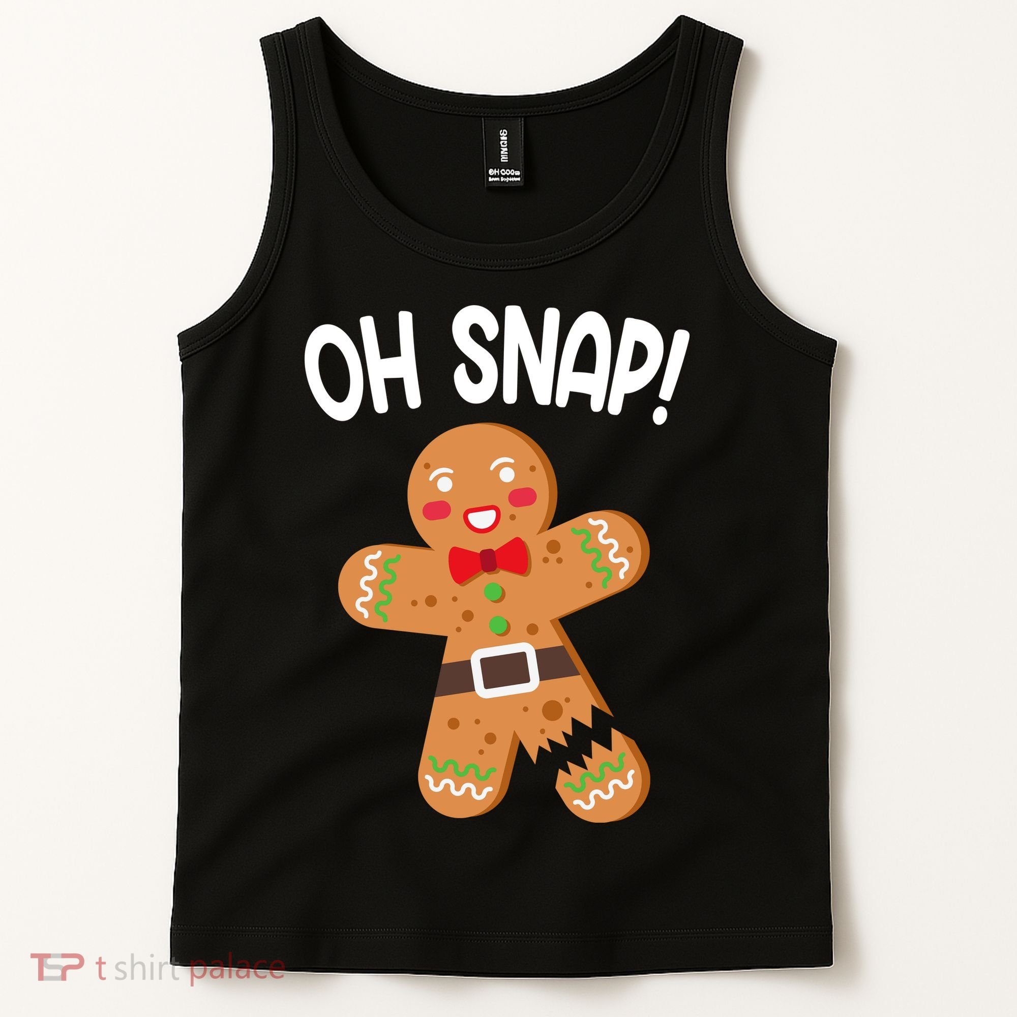 Oh Snap Gingerbread Funny Christmas Tank Top