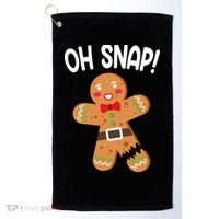 Oh Snap Gingerbread Funny Christmas Golf Towel thumb 0