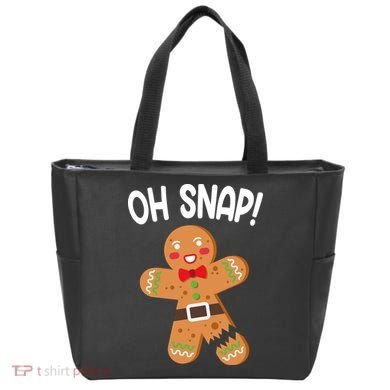 Oh Snap Gingerbread Funny Christmas Tote Bag