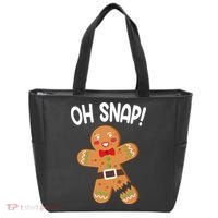 Oh Snap Gingerbread Funny Christmas Tote Bag thumb 0