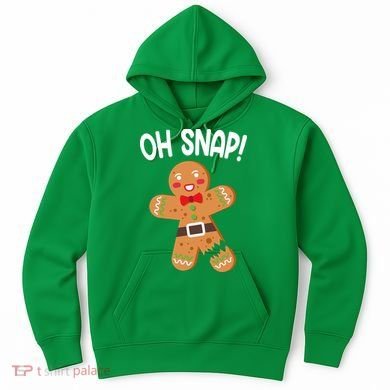 Oh Snap Gingerbread Funny Christmas Hoodie