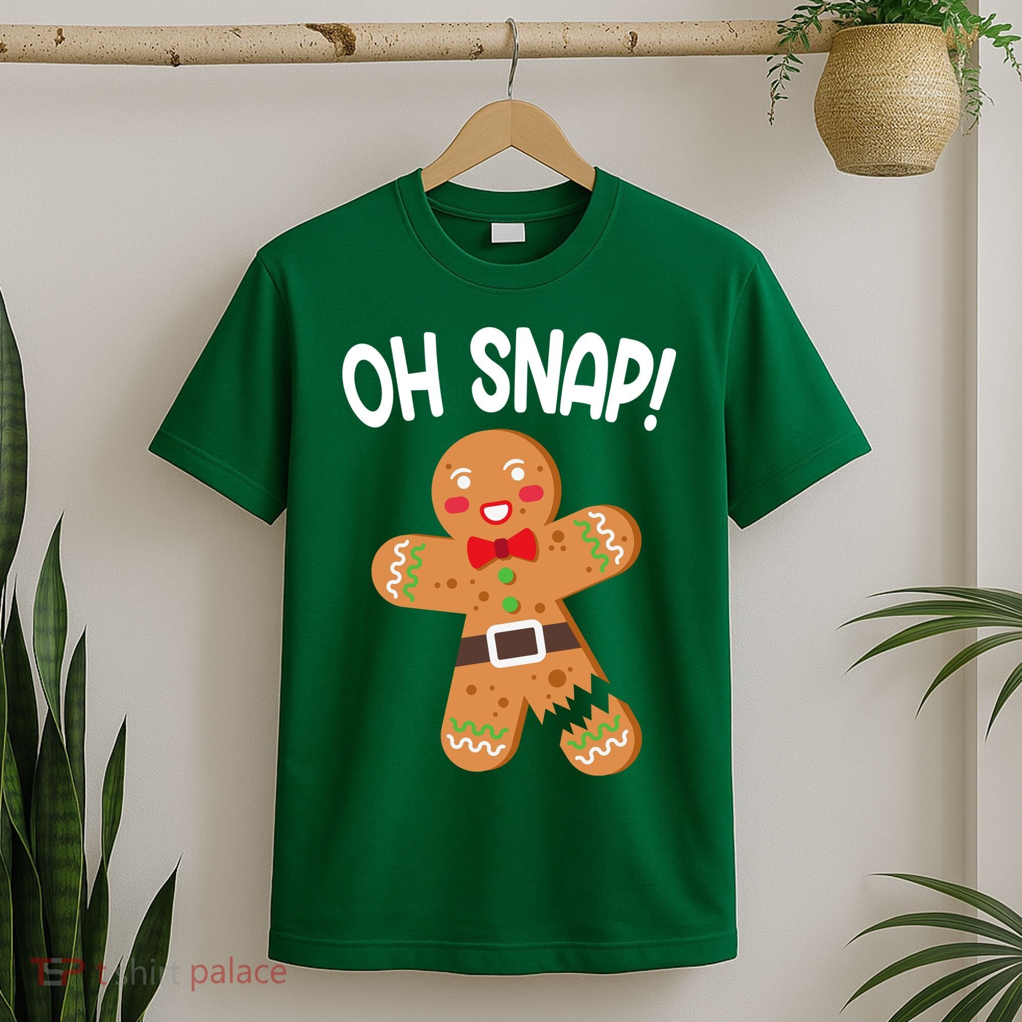 Oh Snap Gingerbread Funny Christmas T-Shirt