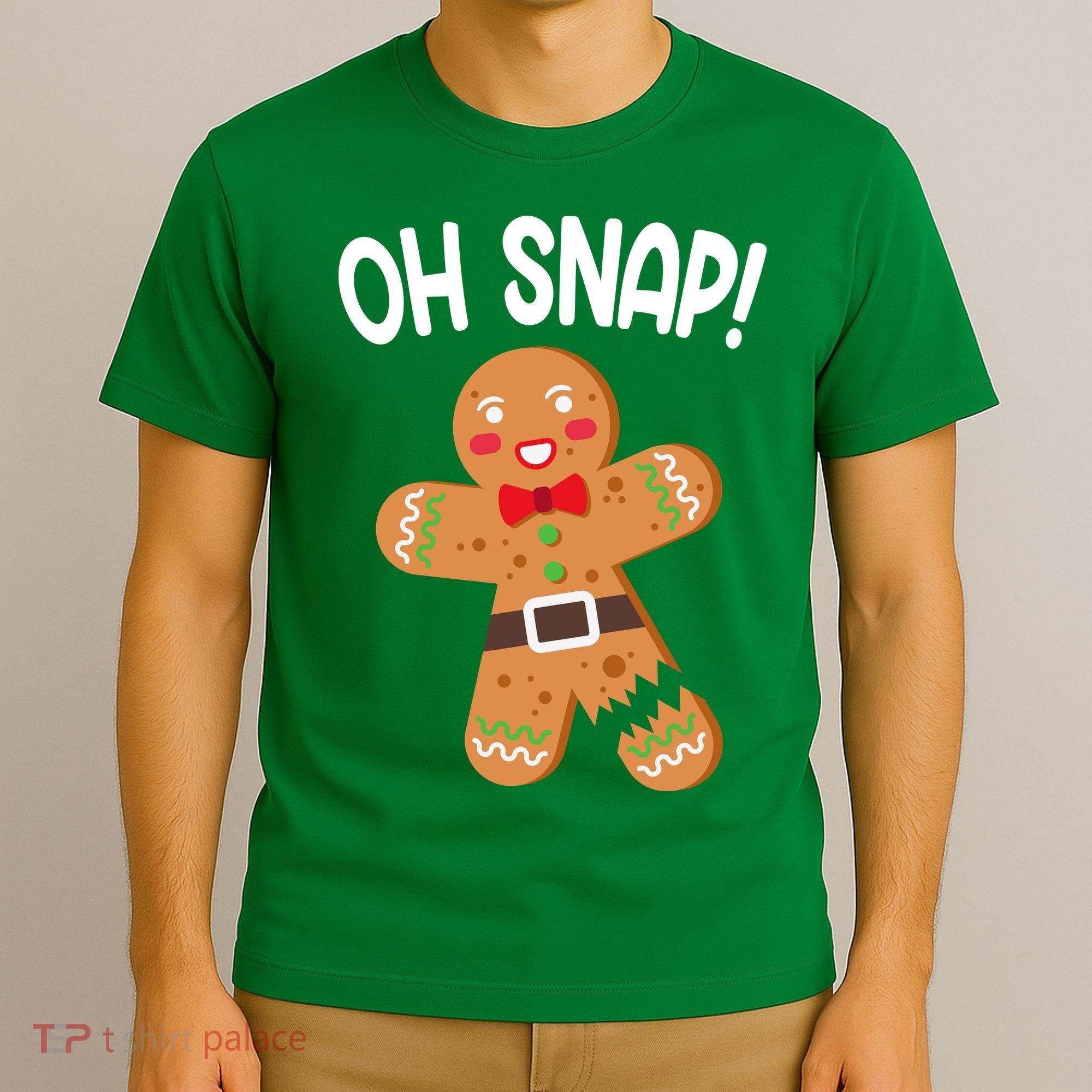 Oh Snap Gingerbread Funny Christmas T-Shirt