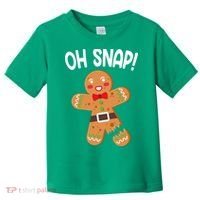 Oh Snap Gingerbread Funny Christmas Toddler T-Shirt thumb 0