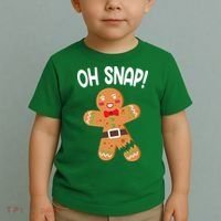 Oh Snap Gingerbread Funny Christmas Toddler T-Shirt thumb 2