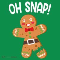 Oh Snap Gingerbread Funny Christmas Women's Long Sleeve Shirt thumb 2