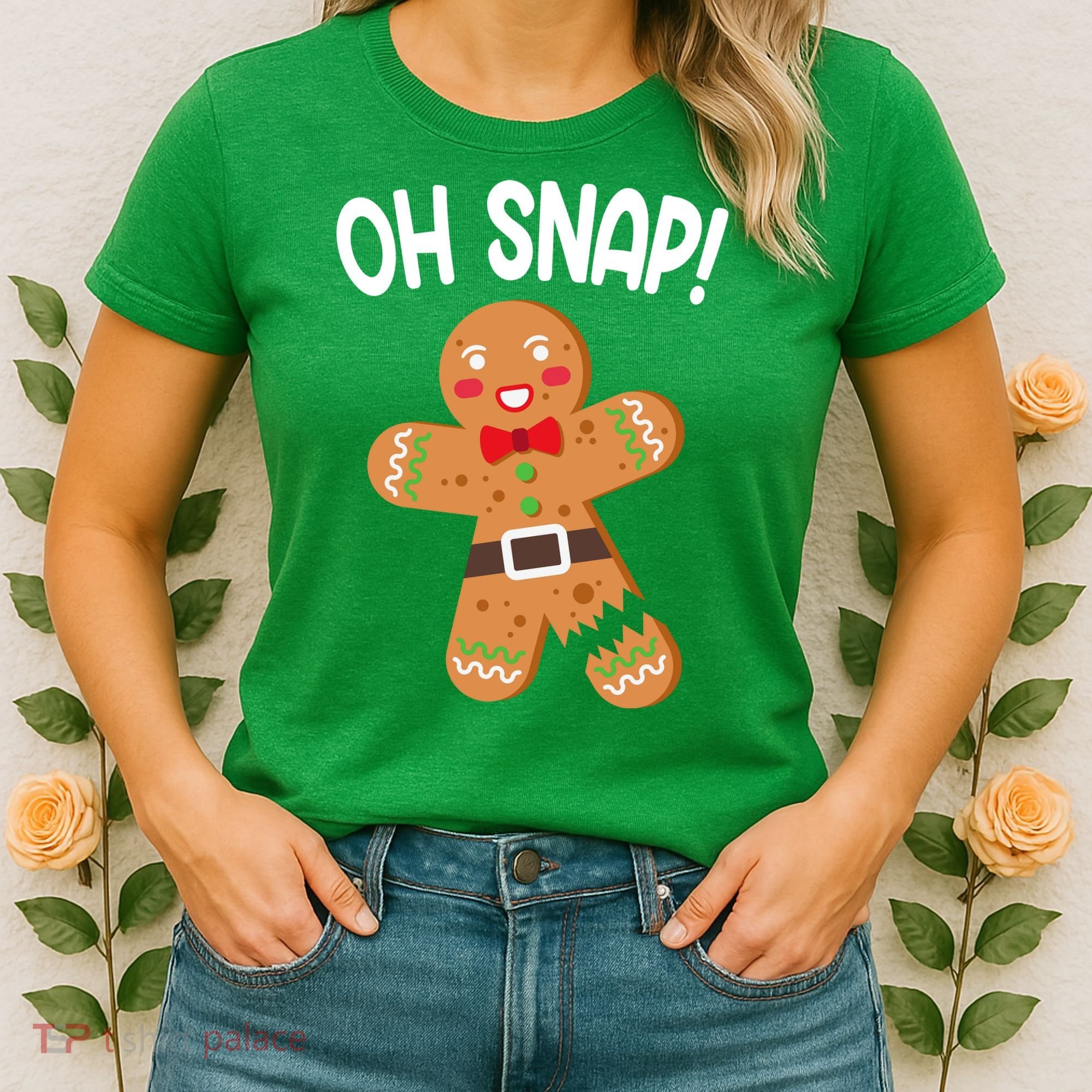 Oh Snap Gingerbread Funny Christmas Women's T-Shirt