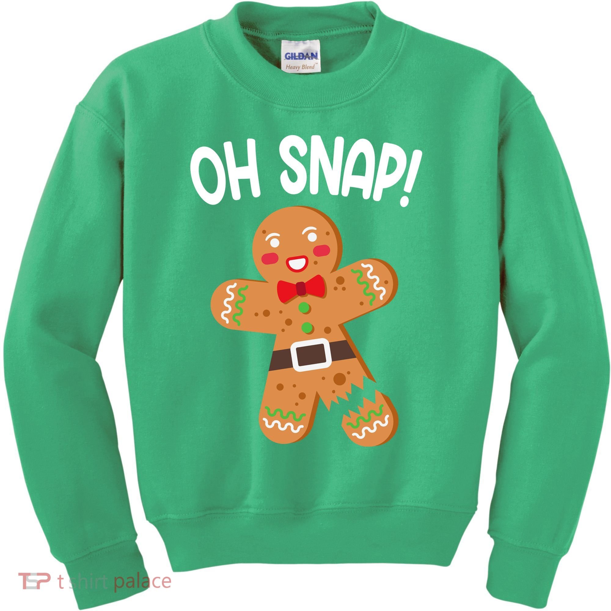 Oh Snap Gingerbread Funny Christmas Kids Sweatshirt