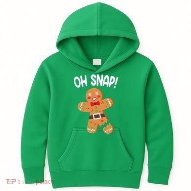 Oh Snap Gingerbread Funny Christmas Kids Hoodie