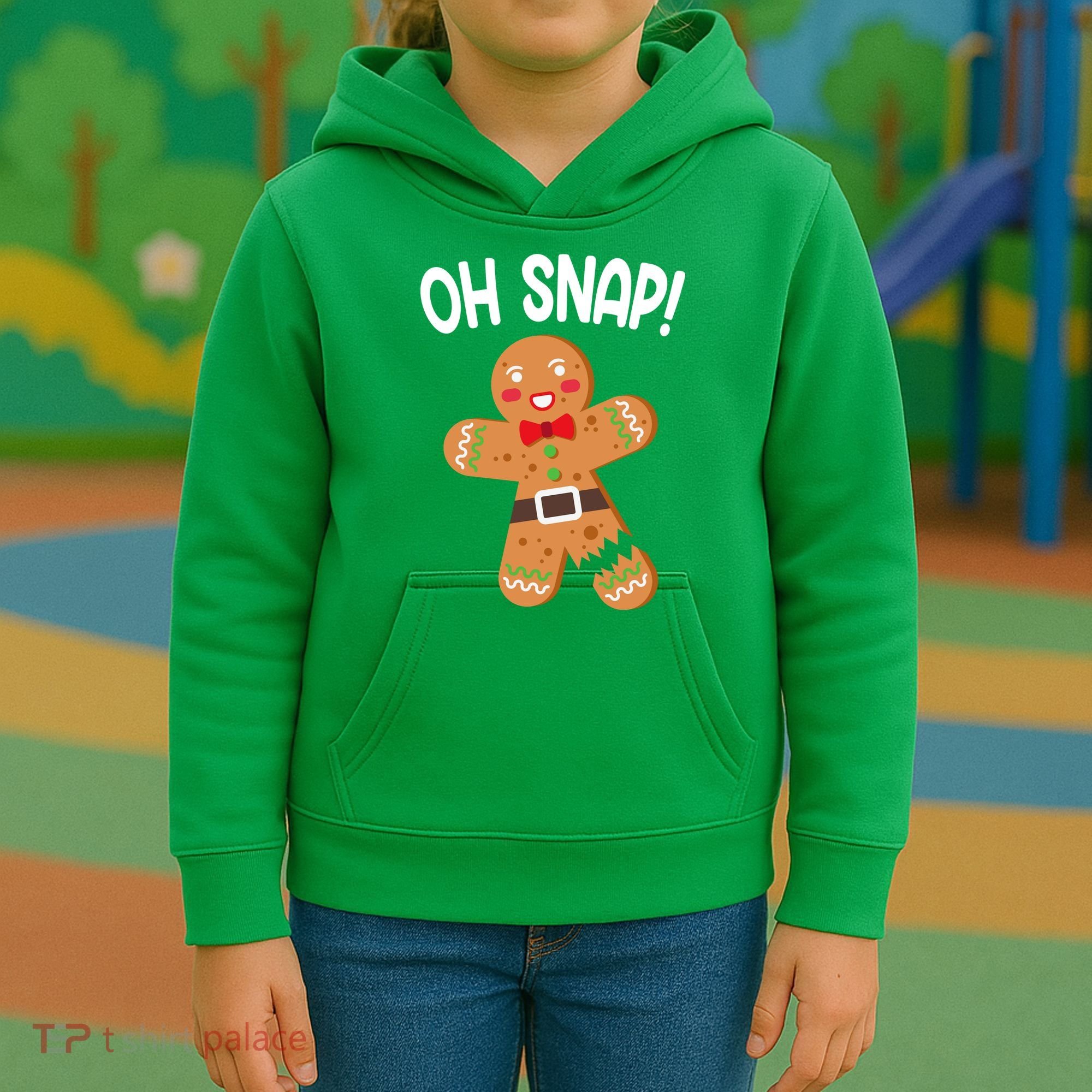 Oh Snap Gingerbread Funny Christmas Kids Hoodie