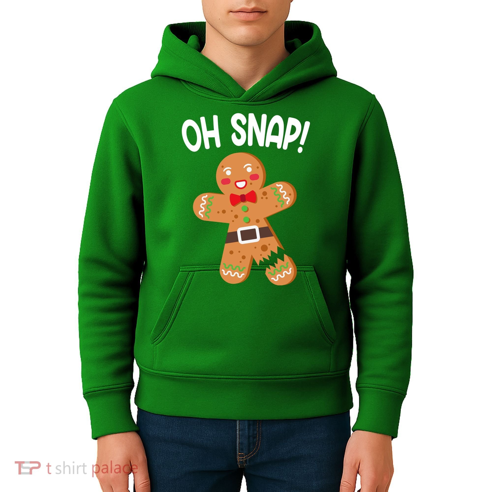 Oh Snap Gingerbread Funny Christmas Kids Hoodie