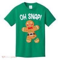 Oh Snap Gingerbread Funny Christmas Kids T-Shirt thumb 0