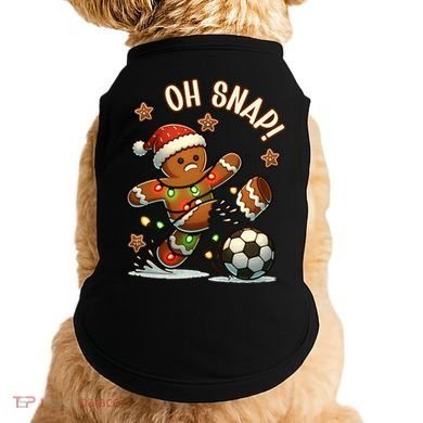 Oh Snap Gingerbreadman Christmas Soccer Doggie Tank
