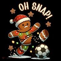 Oh Snap Gingerbreadman Christmas Soccer Coffee Mug thumb 5