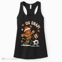 Oh Snap Gingerbreadman Christmas Soccer Women's Tank Top thumb 0