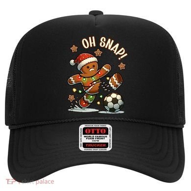 Oh Snap Gingerbreadman Christmas Soccer Hat