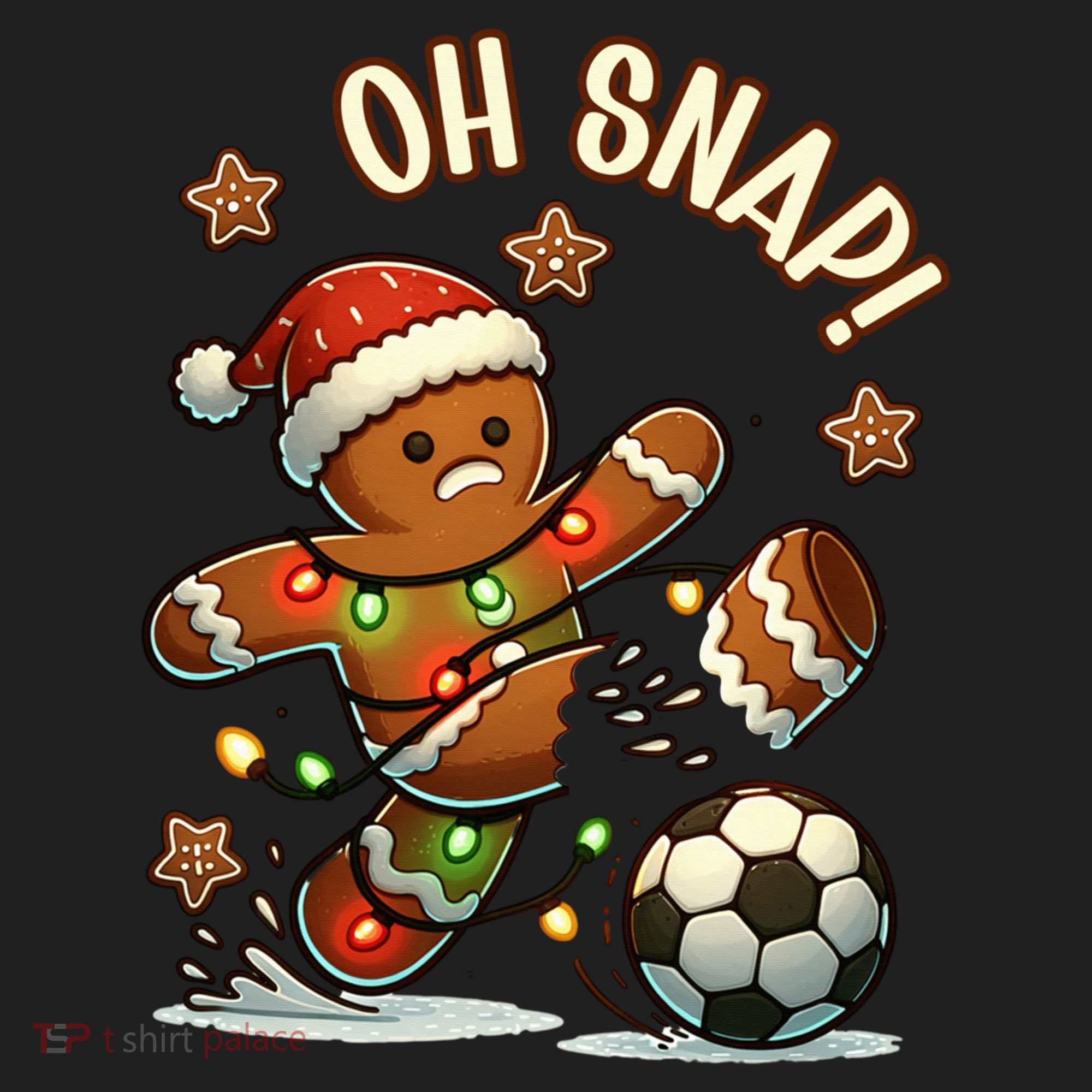 Oh Snap Gingerbreadman Christmas Soccer Hat