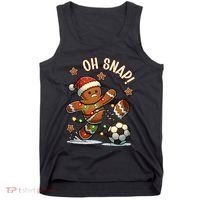 Oh Snap Gingerbreadman Christmas Soccer Tank Top thumb 0
