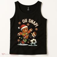 Oh Snap Gingerbreadman Christmas Soccer Tank Top thumb 2