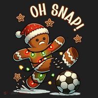 Oh Snap Gingerbreadman Christmas Soccer Golf Towel thumb 3