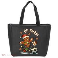 Oh Snap Gingerbreadman Christmas Soccer Tote Bag thumb 0