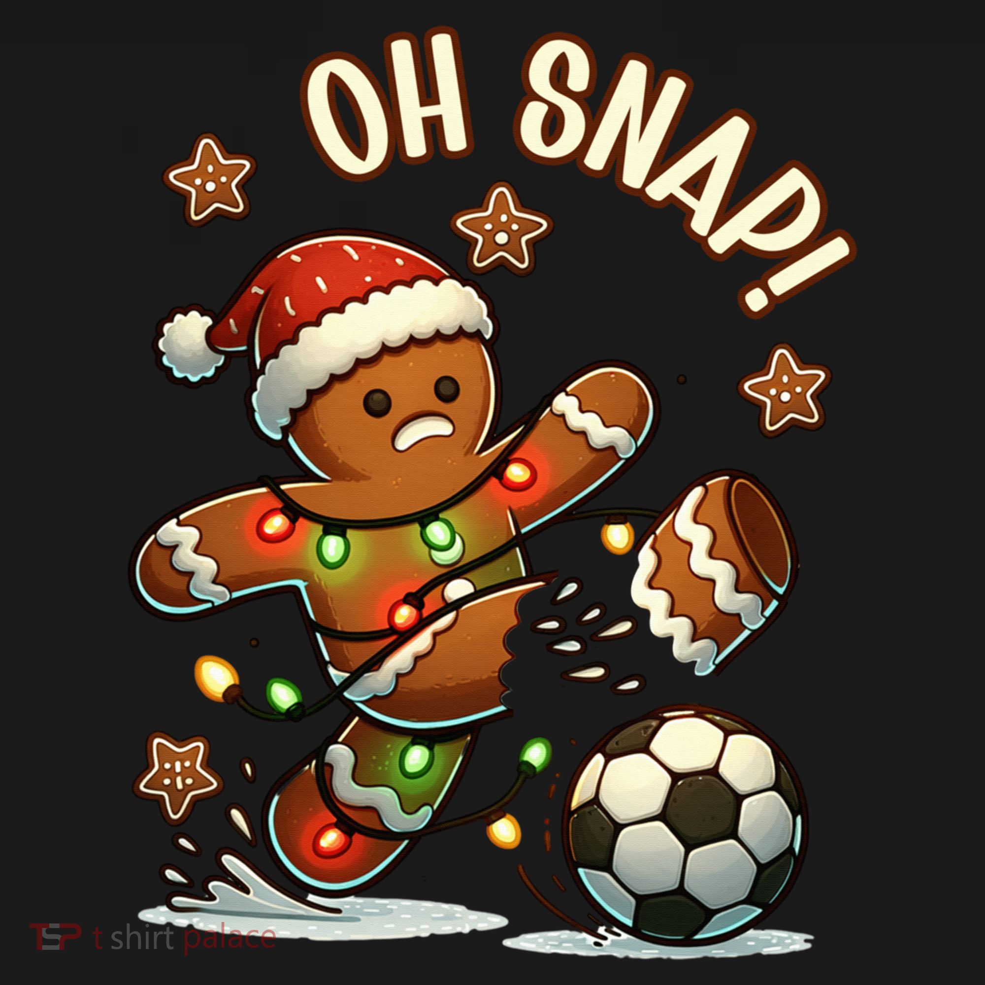 Oh Snap Gingerbreadman Christmas Soccer Tote Bag
