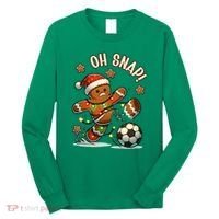 Oh Snap Gingerbreadman Christmas Soccer Long Sleeve Shirt thumb 0