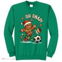 Oh Snap Gingerbreadman Christmas Soccer Sweatshirt thumb 0