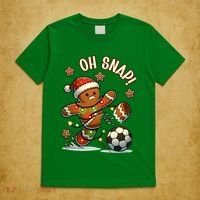 Oh Snap Gingerbreadman Christmas Soccer T-Shirt thumb 5