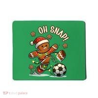 Oh Snap Gingerbreadman Christmas Soccer Mousepad thumb 0