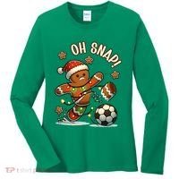 Oh Snap Gingerbreadman Christmas Soccer Women's Long Sleeve Shirt thumb 0