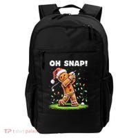 Oh Snap Gingerbreadman Golfer Golf Christmas Golfing Backpack thumb 0