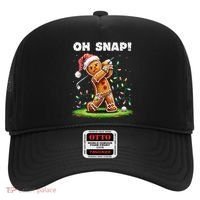 Oh Snap Gingerbreadman Golfer Golf Christmas Golfing Hat thumb 0