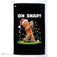 Oh Snap Gingerbreadman Golfer Golf Christmas Golfing Golf Towel thumb 0