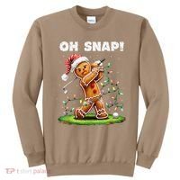 Oh Snap Gingerbreadman Golfer Golf Christmas Golfing Sweatshirt thumb 0