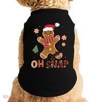 Oh Snap Gingerbread Man Funny Christmas Xmas Doggie Tank thumb 0